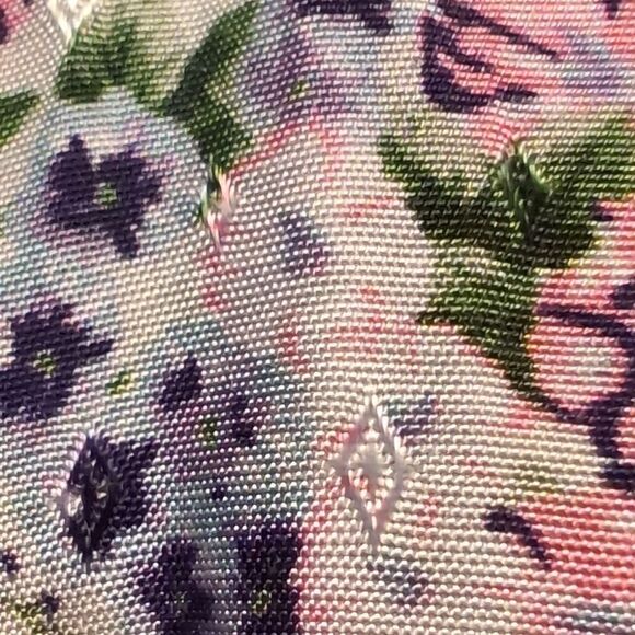 BYTIMO (Norway) Floral V-Neck Wrap Midi Dress Sz L - Picture 11 of 13